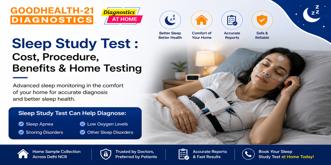 Sleep Study Test in Noida with home sleep monitoring equipment used for diagnosing sleep apnea and other sleep disorders.
