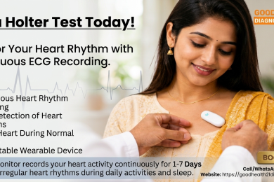 Holter Test Cost in Lucknow with affordable 24-hour and 48-hour Holter ECG monitoring at home by GoodHealth21 Diagnostics.